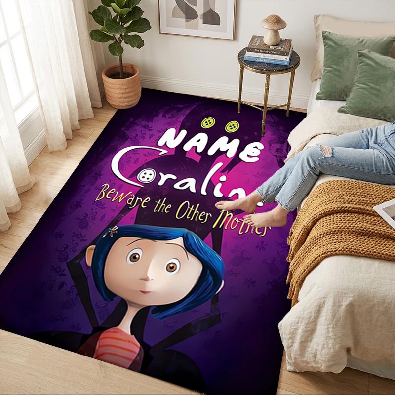 Personalized Name Magic Night Living Room Non-Slip Area Rug Soft Carpet for Bedroom Playroom Sofa Office Home Decor Doormat