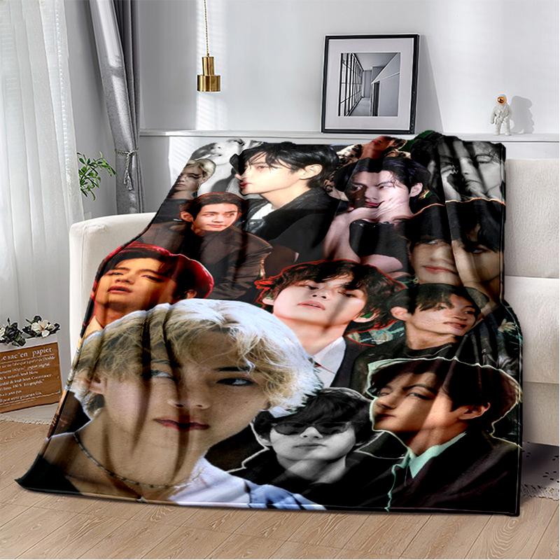 29 Style New Kpop Kim Tae Hyung V Min Yoon Gi,SUGA,Agust D Blanket,Soft Throw Blanket for Home Bedroom Bed Sofa Travel Cover Kid