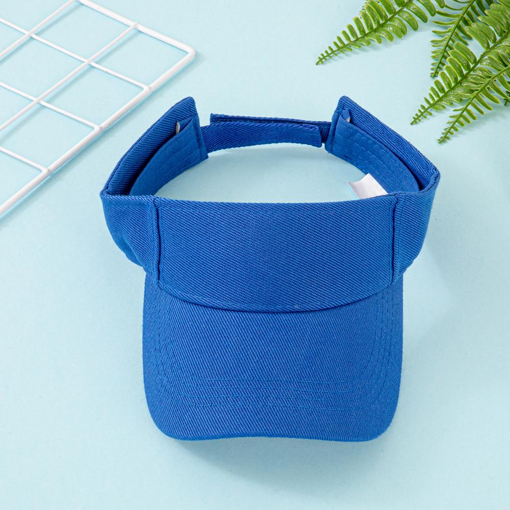Cotton Sun Visor Hat For Women Men - Adjustable Empty Top Baseball Cap For Sports, Running, Golf, Beach - Multiple Bright Colors