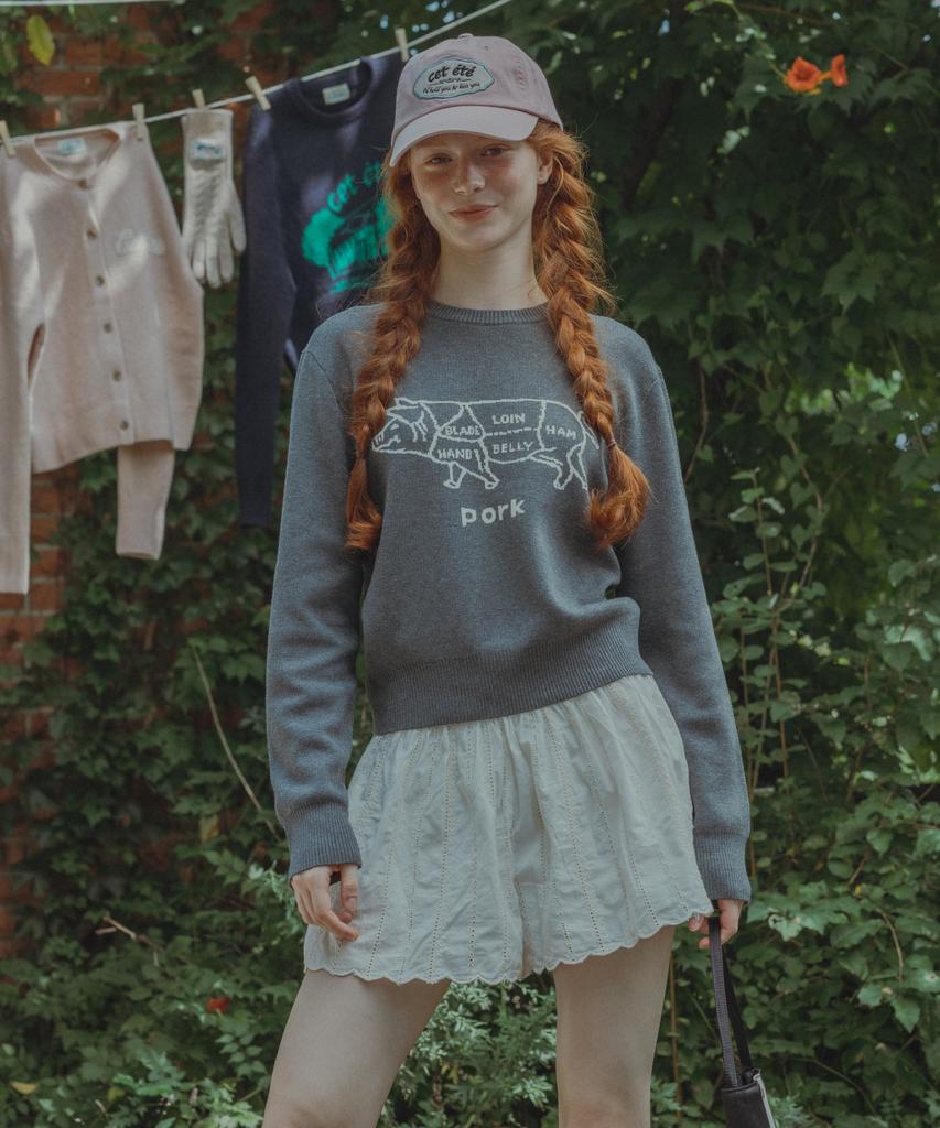 Ssettette Kirk Meat Market Cashmere Knit_Gray