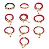 Handcrafted Dragon Year Bracelets Symbolic Chinese Wrist Jewelry Dragon Charm Bracelet Woven Bracelet for Daily Party