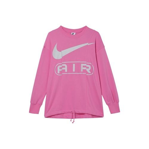 

Nike Letter Logo Colorblock Oversized Sweatshirt for Women EU S рожевий