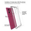 IMAK For Motorola Edge 50 Fusion 5G Case PC+TPU Phone Cover Airbag Corners