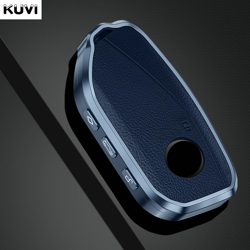 

New Metal Car Key Case Cover Shell Fob For Bmw I7 X7 G07 Lci Ix I20 X1 U11 7 Series G70 G09 Xm U06 G81 M3 Protector Keyless