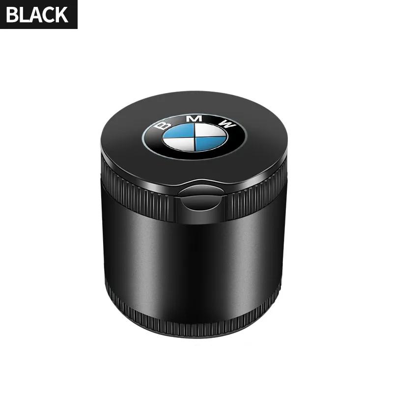 VIQ3 Car Ashtray with Lid Smell Proof Stainless Steel Blue Led Portable Ashtray Cup For BMW M E46 F20 E39 E91 E87 E60 E93 F10 E83 E61