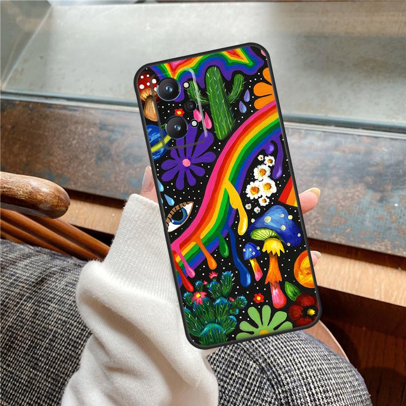 

Indie Hippie Art Case For Realme 12 Pro Plus 11 13 14 C63 C61 C55 C51 C53 C25 C65 C67 C71 C75 GT6 GT7 15 Pro Realme 13 Pro Plus