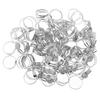 100 Pieces Adjustable Ring Blank Cabochon Bezel Base Settings Tray