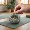 Lotus Shape Incense Stick Burner Flat Bottom Ash Catcher Lotus Incense Holder Home Decor