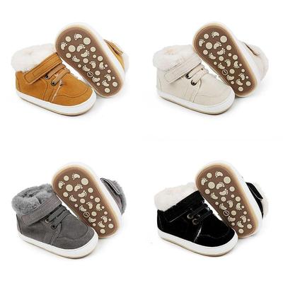 Infant Winter Fleece-Lined Cotton Prewalker Boots (0-1 Year)