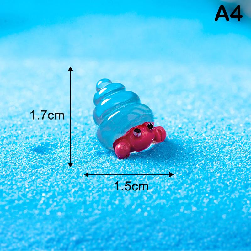 Luminous Fish Marine Animal Ornament Glow Pendant Micro Garden Craft Resin Landscape Fish Tank Desktop Decoration
