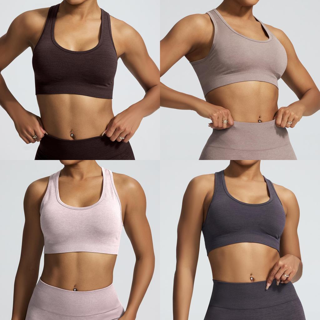 Yoga Vest Sports Bra With Seamless Design For Running And Fitness Enthusiasts