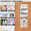 Door Hanging Organizer Nonwoven Over the Door Organizer with Movable Baby Diaper Caddy Large Capacity Hanging Storage Shelves