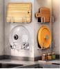 2pcs Stainless Steel Wall-Mounted Kitchen Sink Rack Rust-Proof Waterproof Storage for Cutting Boards Pot Lids Sponge