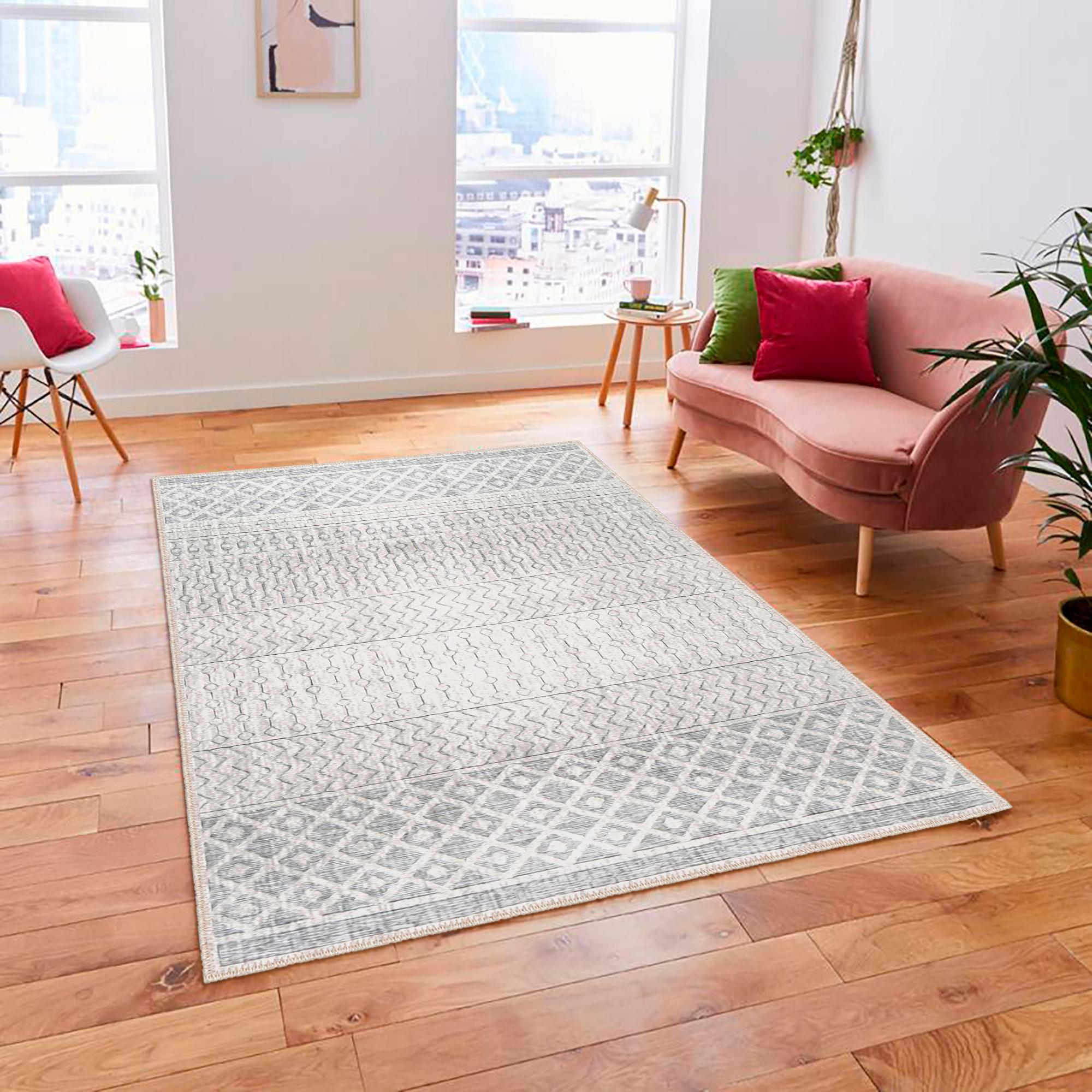 

Декоративные коврики, Коврики для гостиной, Коврик, пригодный для машинной стирки, Нескользящий коврик 80 x 50 cm разноцветный