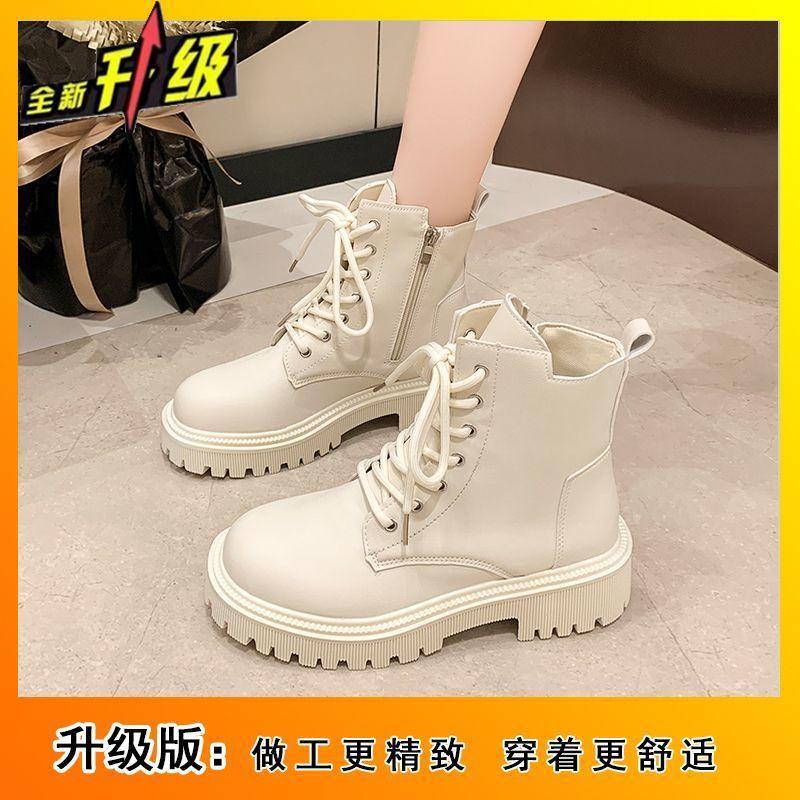 British Martin boots women's 2025 autumn and winter new retro thick-soled velvet fashion versatile popular women's boots