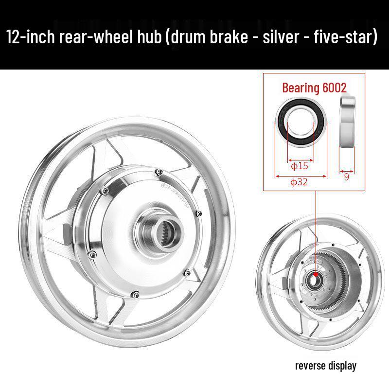 Electric Folding Bicycle Wheel Hub Motor with 12/14/16-inch Aluminum Alloy Disc Brake for Front and Rear Drive