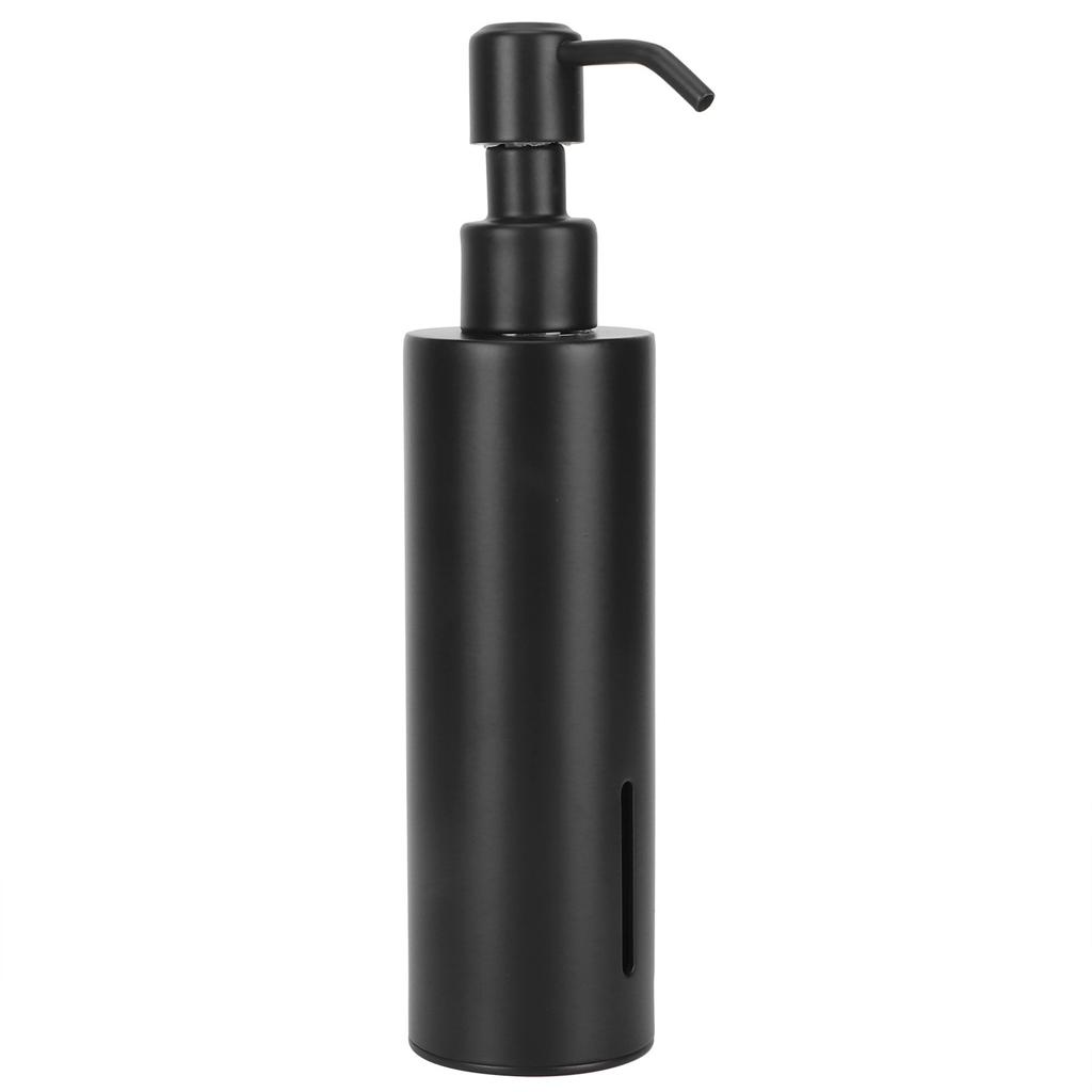200ml Black Soap Dispenser Countertop 304 Stainless Steel Lotion Shampoo Liquid Container