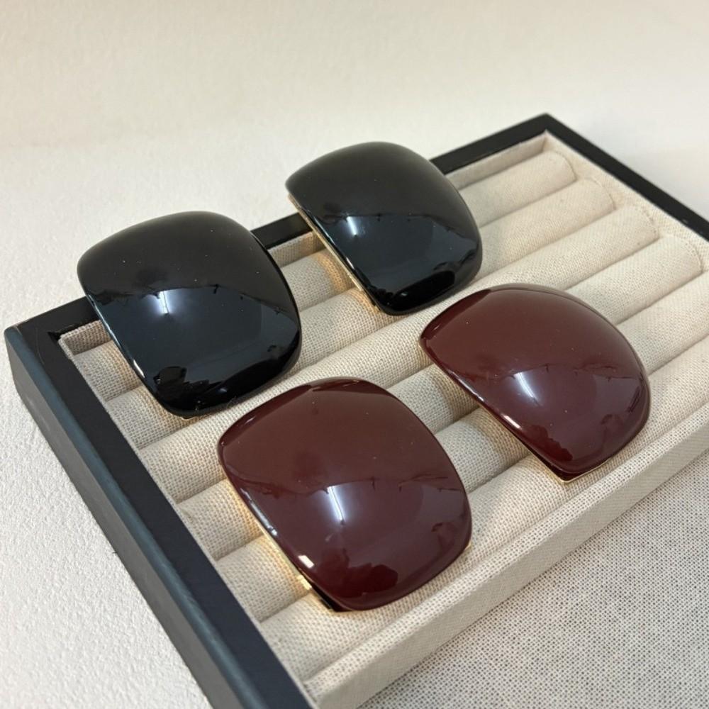 Curved Square Statement Earrings Large Geometric Earrings Party Daily Accessories