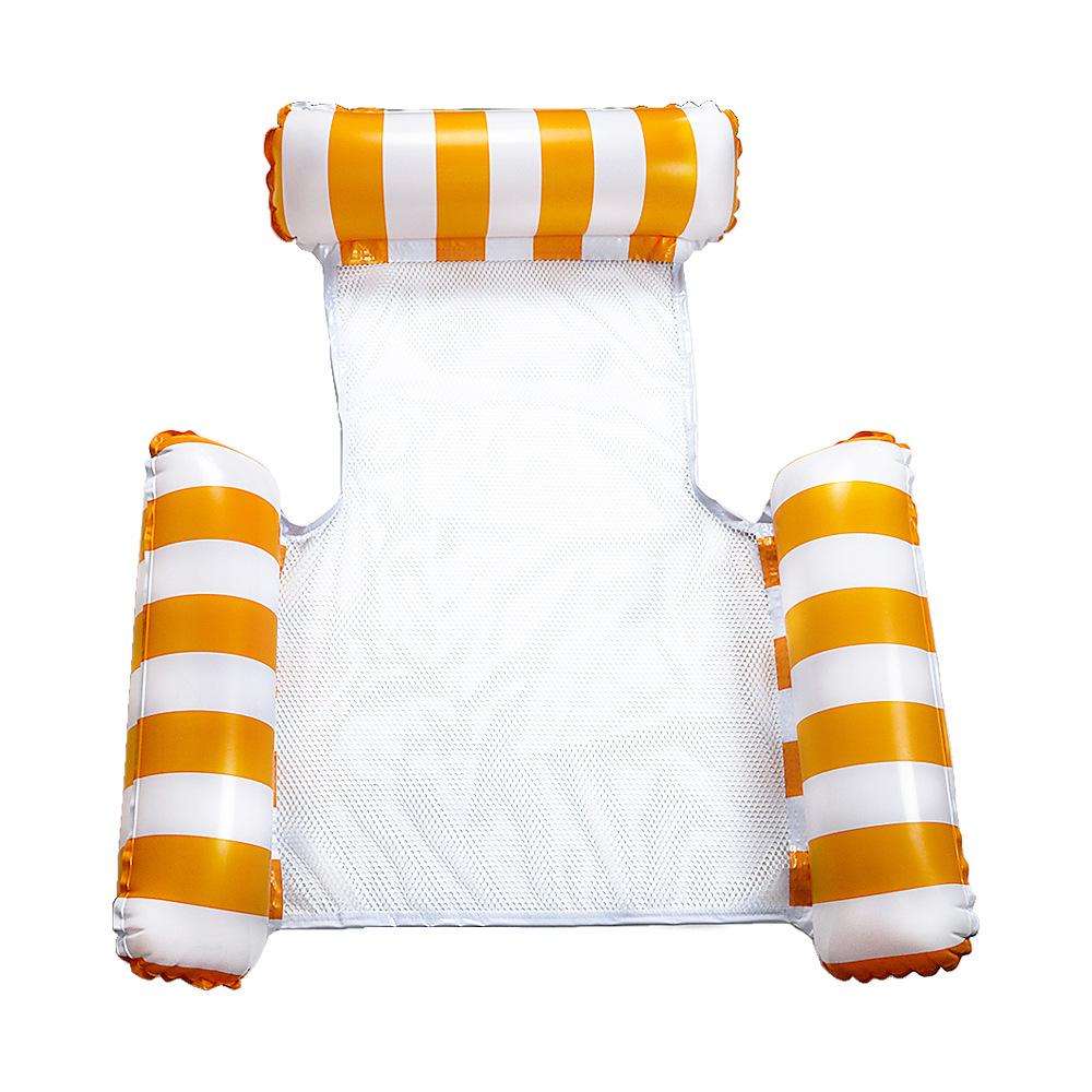 Cross-Border Inflatable Water Bed: New Striped Float & Hammock Lounge Chair for Water Sports