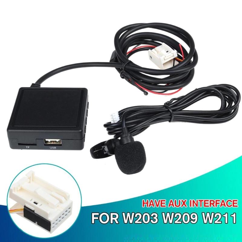HiFi Wireless AUX Stereo Adapter 12V Long Battery Life for W203 W209 W164 X164 W251 W221 R230 Enhanced Sound Experience