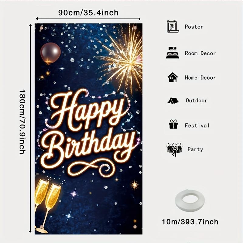 Happy Birthday Door Curtain Twenty One Requires Bedrooms Home Decor