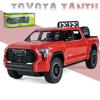 1/24 TOYOTA Tundra TRD Pickup Truck Off-Road Diecast Alloy Miniature Toy Car Model Pull Back Sound Light Collection Gift for Boy