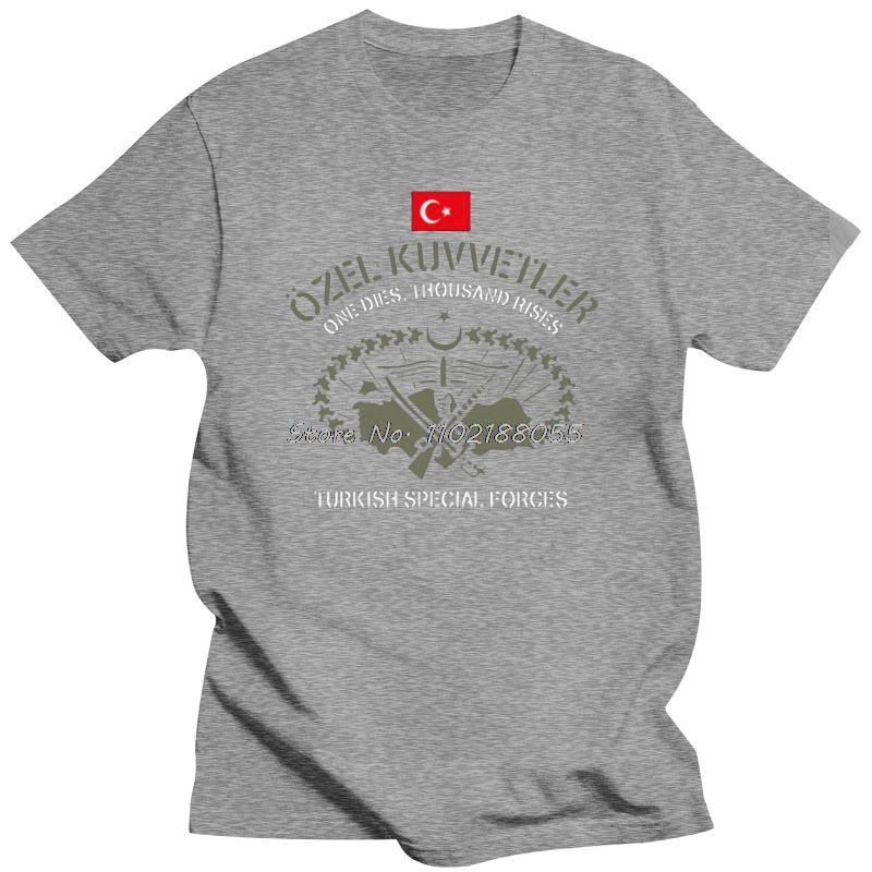 Ny Kortärmad Herr Turkiska Specialstyrkor Ozel Kuvvetler Vinröda Baskrar Bordo Bereliler T-shirt Bomulls T-shirt Harajuku Streetwear