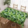Tropical Leaves Rectangle Table Cloth for Table Decor Kitchen Dining Waterproof Reusable Tablecloth for Table Indoor Outdoor
