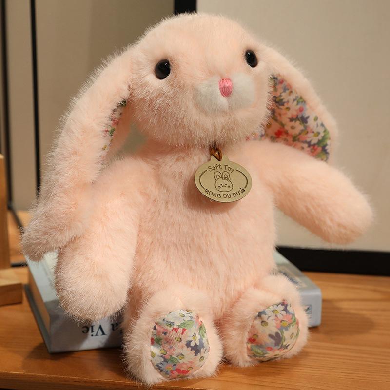 Bambola Coniglietto Carino Giocattolo di Peluche Bambola di Pezza Cuscino per Dormire per Bambini Regalo di Compleanno per Bambine