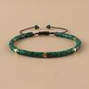Bohemian Natural Malachite Beads Bracelet, Handmade Adjustable, Suitable for Daily Wear and Holiday Gifts