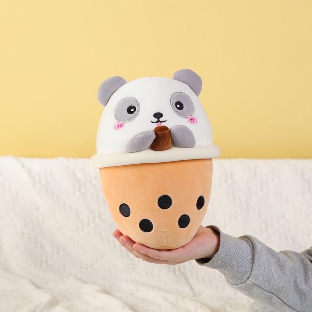 Tea Milk Cup Salamander Unicorn Panda Plush Toy Cartoon Children Holiday Gift