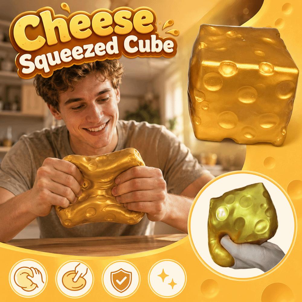 Realistic Giant Cheese Squishy Toy Super Soft Slow Rebound Fidget Toy Cheese Pinch Stress Relief