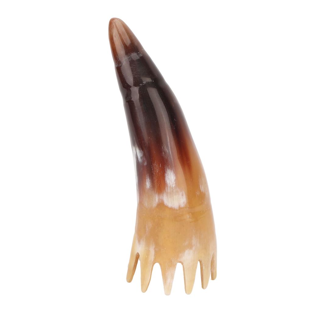 Comb Horn Shape Smoothly Appearance Portable Delicate Teeth Scalp Massager Brush