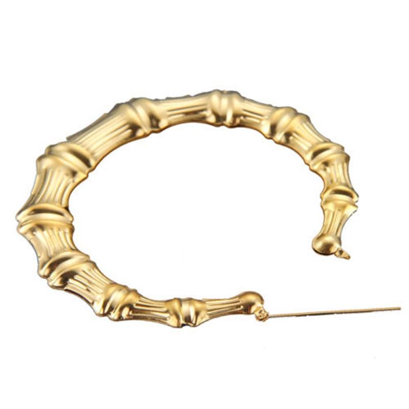 Bamboo Bone Geometric Circle Round Heart Hoop Earrings Rectangle Gold Tone For Women Statement Party Hip-Hop Jewelry-Double Circle Bamboo Bone Geometric Circle Round Heart Hoop Earrings Rectangle Gold Tone For Women Statement Party Hip-Hop Jewelry-Double Circle