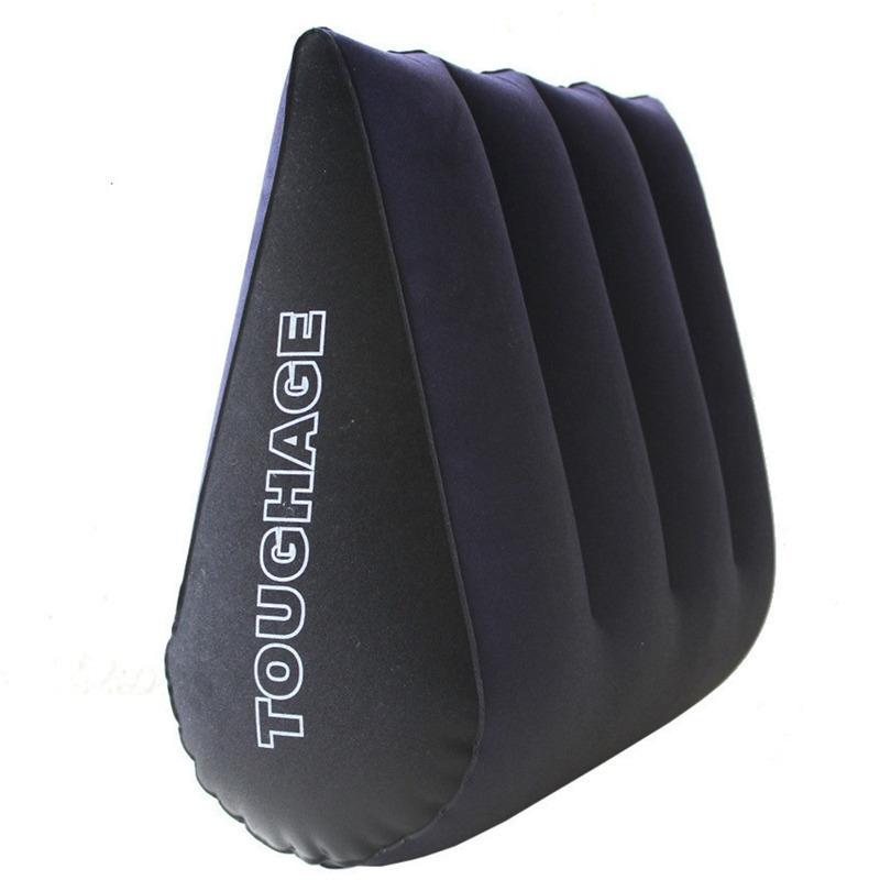 Nafukovací sexuální polštář pro dospělé hry Trojúhelníkový pomocný polštářek Pomůcka pro polohu G-bodu Klín na postel Přenosná sexuální hračka Podpůrný polštář