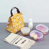 Insulated Waterproof Oxford Cloth Lunch Box Bag with Zipper Cute Animal Style Korean Lunch Box