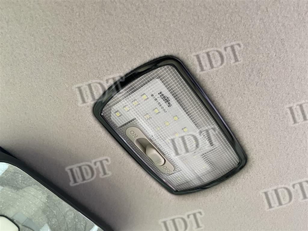 IDT Rear Room Lamp Cover with Mini Cloth for N-BOX/N-BOX Custom JF3/JF4, Black Ring Interior Panel Trim, Light, Trunk, Rear (Black)