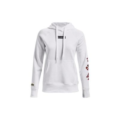 Under Armour Felpa con Cappuccio da Donna con Stampa Cartoon di Lettere Curry a Maniche Lunghe Pullover Felpe Bianco 1369640-100