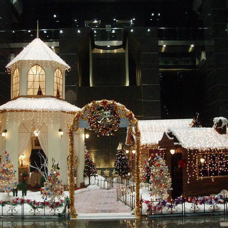 12 PIÈCES Fournitures de célébration de Noël pendentif glaçon transparent décoration d'arbre de Noël pendentif fil ornements d'arbre