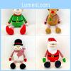 High-quality Pp Cotton Stuffed Santa Doll For Festive Indoor Decor