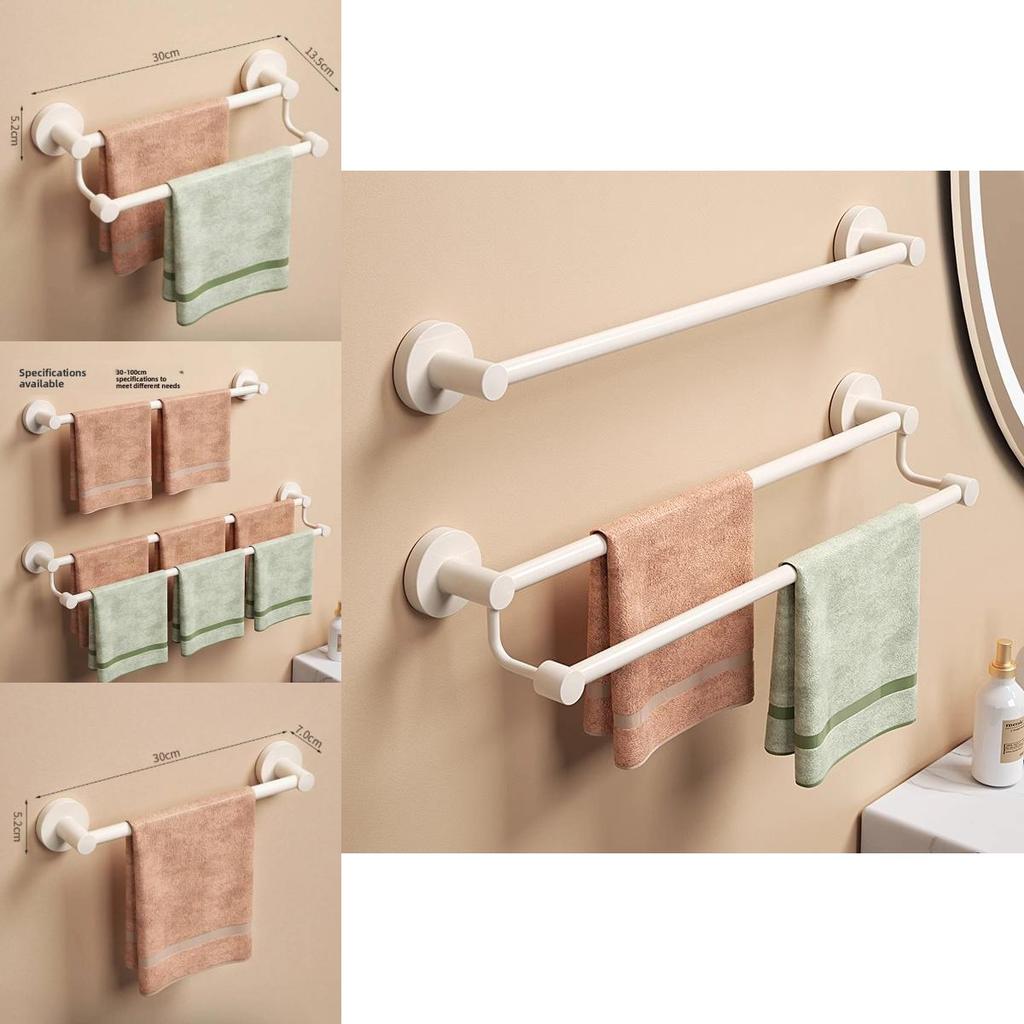 Modern Stainless Steel Double Towel Bar With Load Capacity For Bathroom Storage