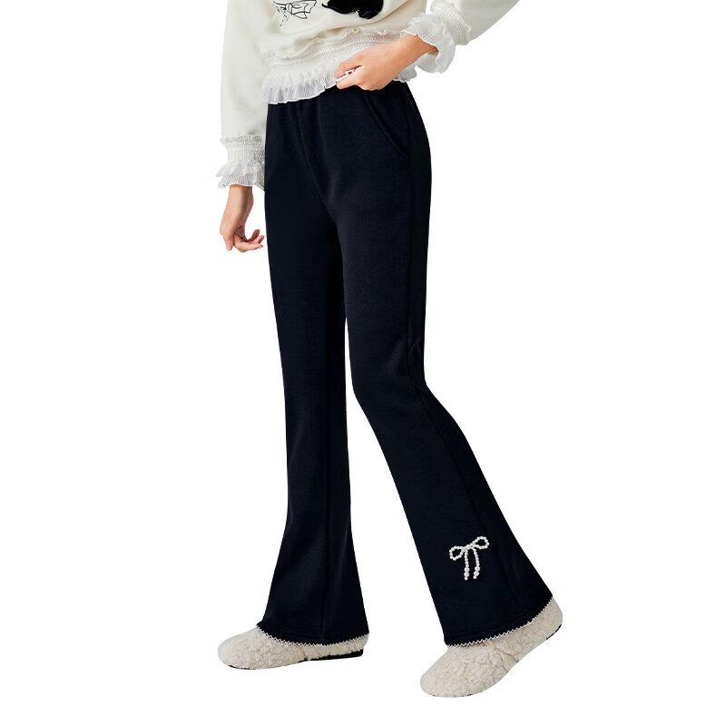 Moonkids Girls' Black Flare Trousers