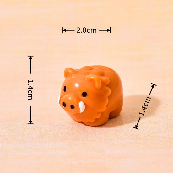 Mini Resin Animals Figurines Cute Tiny Cat Bear Elephant Turtle Dolphin Miniature Statue for Micro Fairy Garden Landscape Dollhouse Accessories