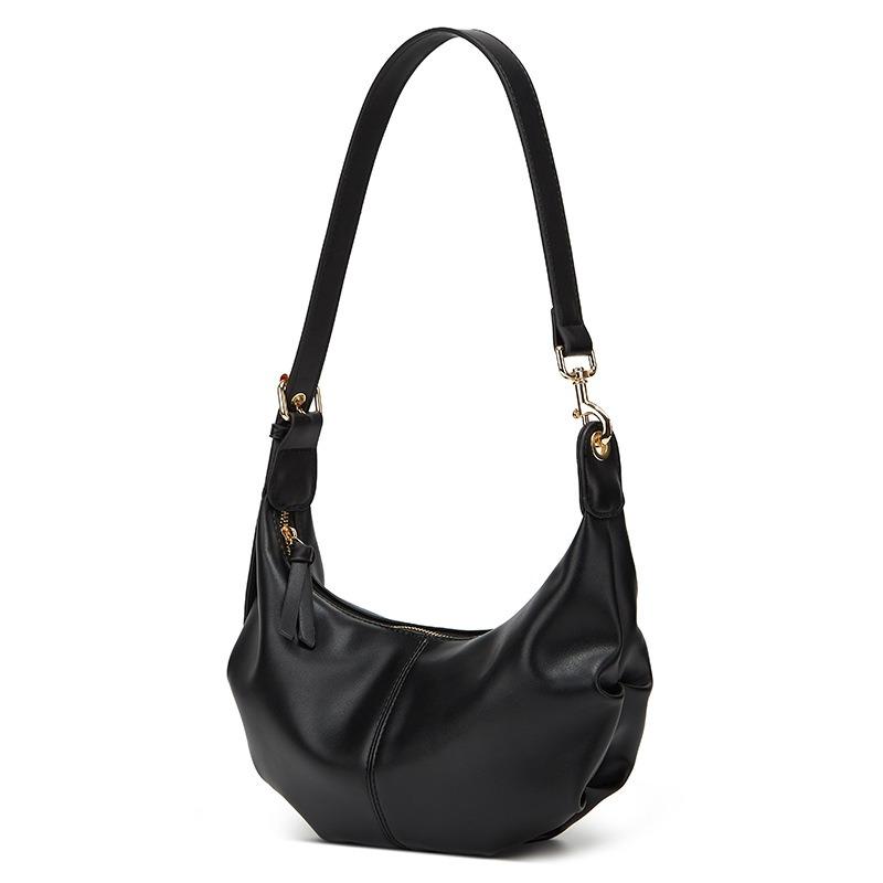 Soft leather texture croissant women's retro trend fashion one shoulder underarm cloud bag casual versatile messenger dumpling bag