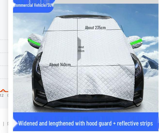 Magnetic Car Sunshade - Insulated Aluminum Windshield Snow Shield