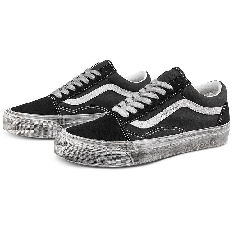 Vans OG Old Skool LX Stressed - Černobílé Unisex Tenisky VN0A5FBEBA2