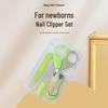 Safety Nail Clippers & Scissors Set for Babies and Toddlers - Anti-Pinch Design, 4-Piece