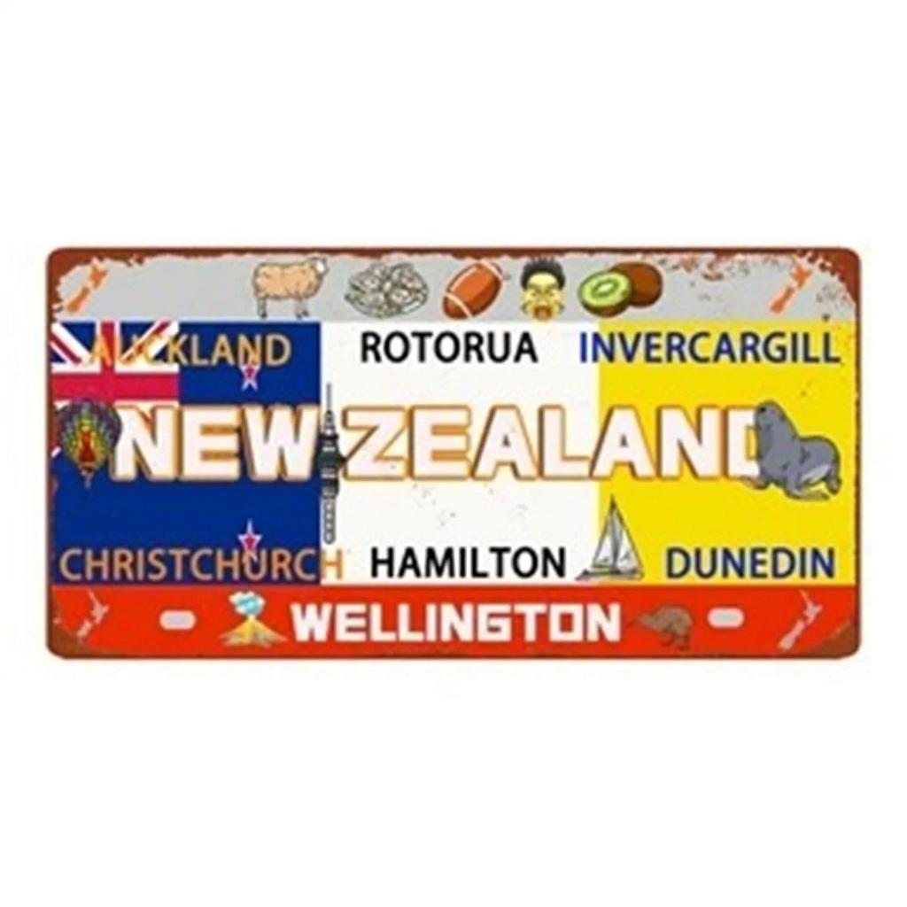 Iceland License Plates Metal Tin Signs for Wall Art Decoration Vintage Tags Metal Automotive Signs For Cafe Bar Club Garage Pub