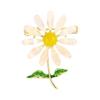 Intricate Daisy Flower Alloy Brooch Secure Pin For Dresses Coats Hats Bags Elegant Fashion Accessory Clothing Accessories
