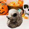 Halloween Skeleton Duck Figurine Spooky Bone Duck Resin Statue Sculpture Home Office Desktop Decoration Festival Party Ornament